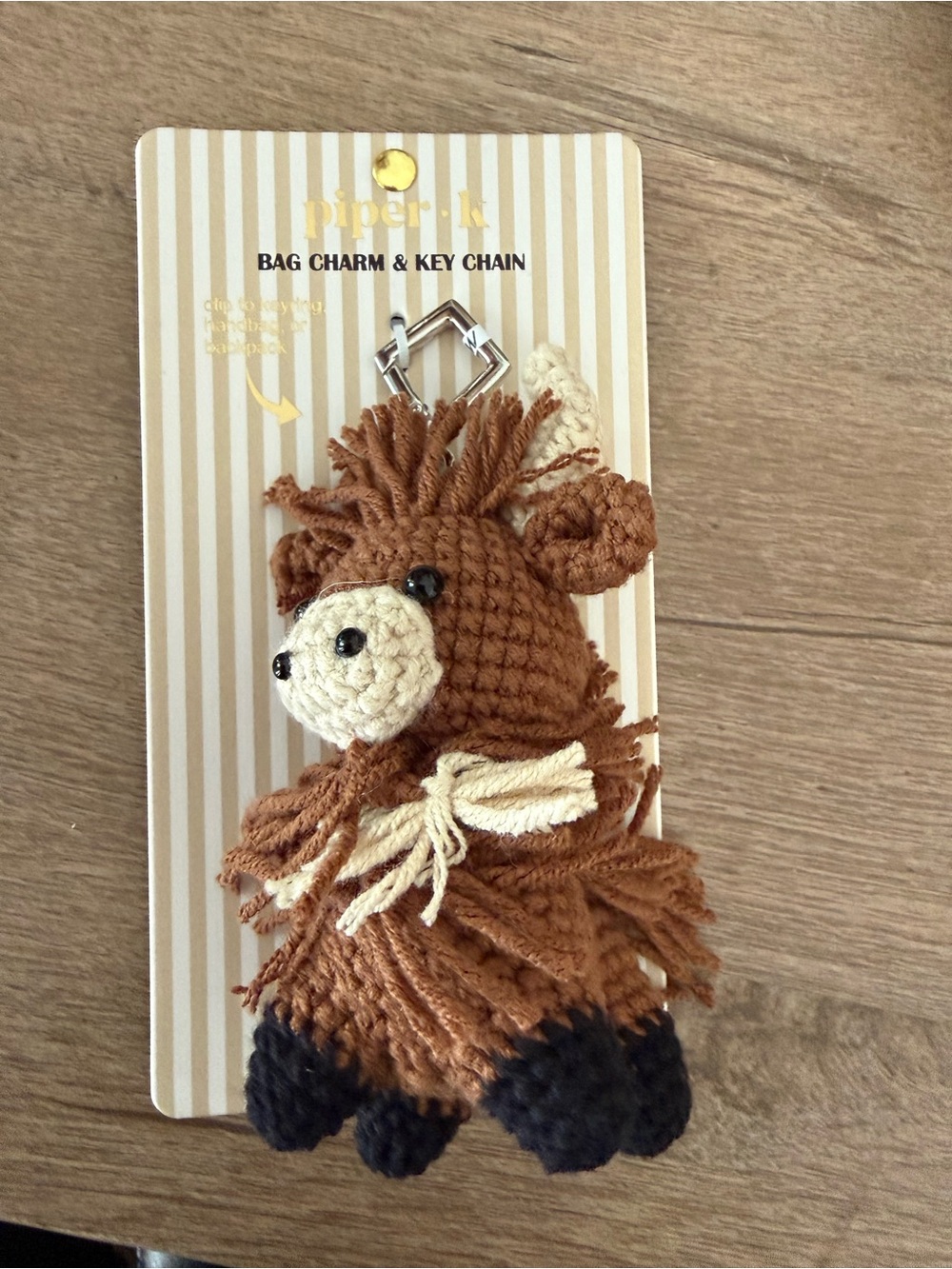 Piper K Highland Cow Bag Charm